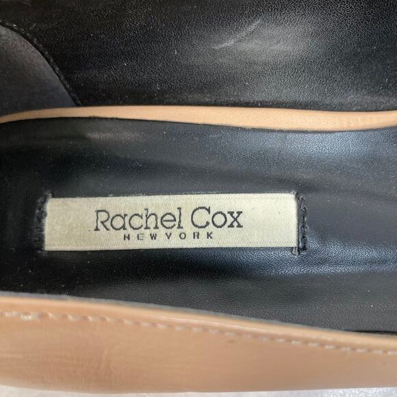 Rachel Cox Shoes Womens Sz 6.5 230mm Nude Beige Leather Pointed Toe Low Heel - Picture 6 of 9